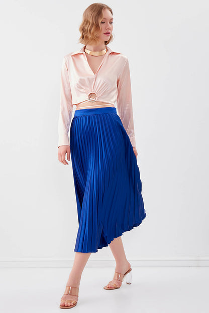 MIDI HEIGHT SATEN SKIRT