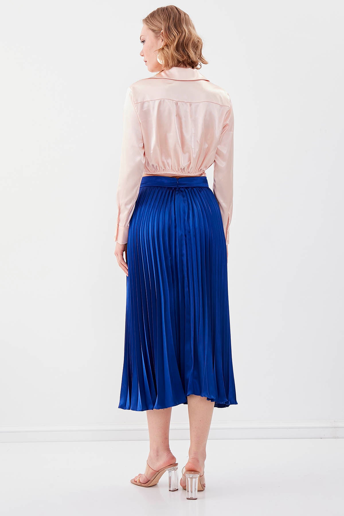 MIDI HEIGHT SATEN SKIRT