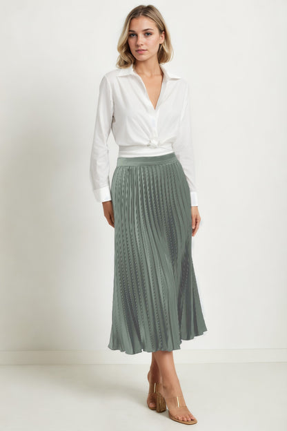 MIDI HEIGHT SATEN SKIRT