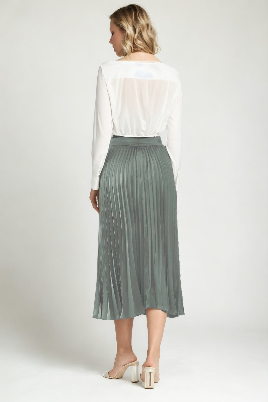 MIDI HEIGHT SATEN SKIRT