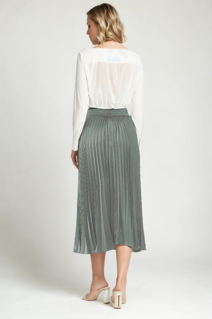 MIDI HEIGHT SATEN SKIRT
