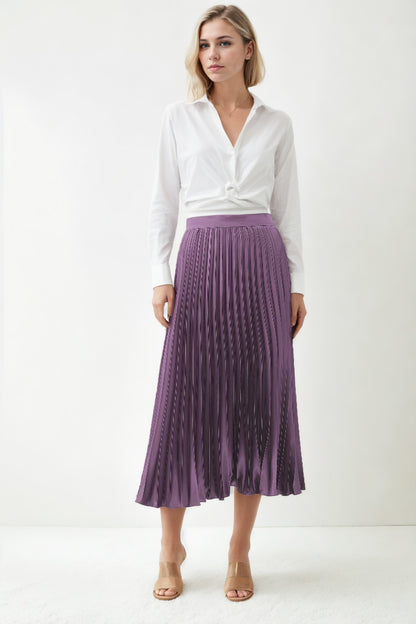 MIDI HEIGHT SATEN SKIRT