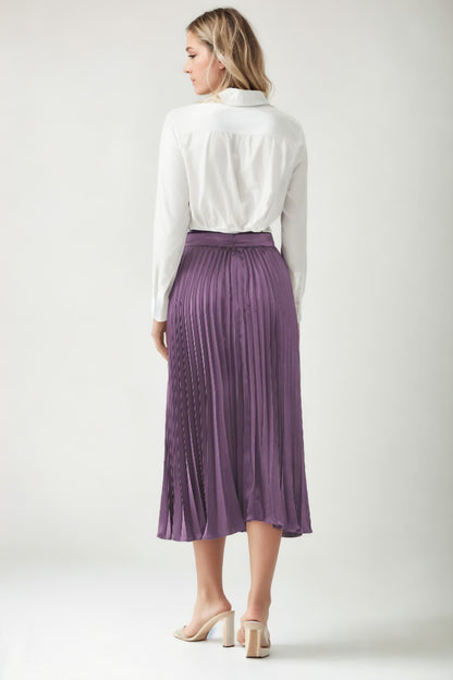 MIDI HEIGHT SATEN SKIRT