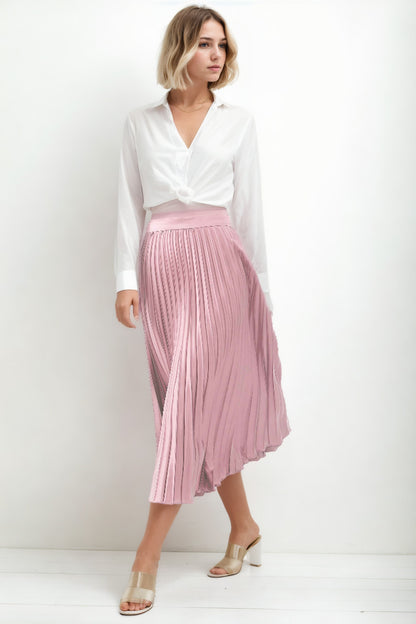 MIDI HEIGHT SATEN SKIRT