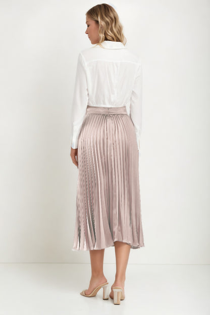 MIDI HEIGHT SATEN SKIRT