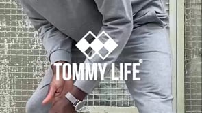 Hooded Kangaroo Pocket Elastic Cuffed Men's Oversize Tracksuit Set - 85117