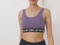 Plato Lettered Standard Mold U Collar Women's Sports Bustier - 97113