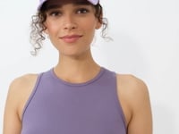 Plato Zero Sleeve Narrow Fit O Neck Women's Crop Top Singlet - 97148