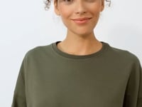Basic Comfort Fit O Neck Women's Sweatshirt - 97114