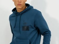 Emerald Front and Back Print Comfort Fit Men's Hooded Sweatshirt - 88017