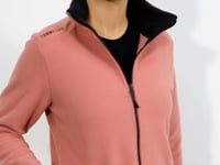 Wild Rose High Collar Zippered Comfort Fit Women's Fleece Sweatshirt - 97173