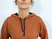 Cinnamon Long Sleeve Comfort Fit Hooded Women's Sweatshirt - 97115