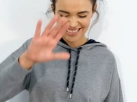 Long Sleeve Comfort Fit Hooded Women's Sweatshirt - 97115