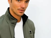 High Neck Zipper Standard Fit Classic Cuff Men's Tracksuit Set - 85162