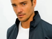 Anthracite - Black High Collar Zippered Standard Fit Classic Cuff Men's Tracksuit Set - 85162