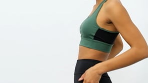 Black High Waist Wrap-up Slim Fit Narrow Leg Women's Tights - 94568