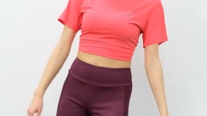 High Waist Wrap-up Slim Fit Tapered Leg Women's Tights - 94568