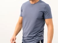 Indigo Double Hem Striped Standard Fit Jogger Men's Tracksuit Bottom - 84694