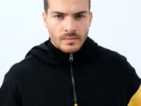 Mustard Men's Half-Zip Standard Fit Hooded Sweatshirt - 88033