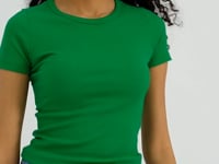 Green Basic Short Sleeve O Neck Women's T-Shirt - 97202
