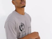 Minimal Grip Print O Collar Men's Oversize T-Shirt - 88096