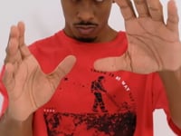 Red Printed O Collar Men's Oversize T-Shirt - 88098