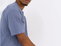 Petrol Back Print O Collar Men's Oversize T-Shirt - 88100