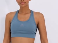 Mint Green Cross Back Detailed Slim Fit U Collar Padded Women's Sports Bra - 97121
