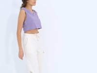 High Waist Basic Laced Jogger Polar Women's Tracksuit Bottom - 94622