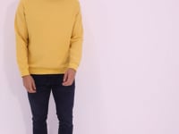 Mustard Basic O Collar Comfort Fit Men's Sweatshirt - 88053