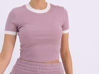 Dried Rose High Waist Front Slit Detailed Side Pocket Comfortable Fit Women's Tracksuit Bottom - 94625