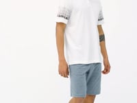 White Cuff Detailed Polo Collar Standard Fit Men's T-shirt - 88240