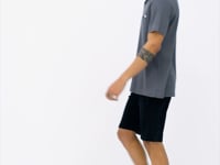 Print Standard Fit Polo Collar Men's T-shirt - 88236