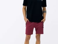 Black Print Standard Fit Polo Collar Men's T-shirt - 88236