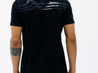 Black Front Back Print Detailed Standard Fit Men's T-shirt - 88233