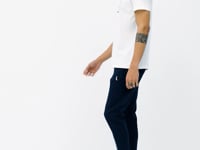 White Print Detailed V Neck Standard Fit Men's T-Shirt - 88186