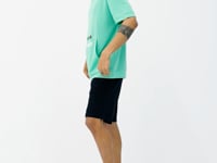Olive Green Kangaroo Pocket Embroidered Hooded Men's T-Shirt - 88195
