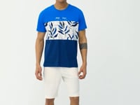 Ombre Color Print Detailed O Collar Standard Fit Men's T-Shirt - 88177