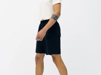 Black Side Pocket Detailed Elastane Men's Shorts - 81238
