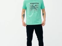 Printed O Collar Standard Fit Men's T-shirt - 88170