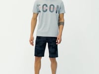 Grey Melange Print Detailed O Collar Standard Fit Men's T-Shirt - 88187