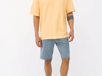 Melon Inside Hooded Sleeve Label Detailed Oversize Men's T-shirt - 88179
