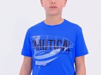 Sleeve Print O Collar Standard Fit Boys' T-Shirt - 11100