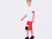 White Printed Standard Mold O Collar Boys T-Shirt - 11097