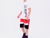 White Print Detailed O Collar Standard Fit Boys T-Shirt - 11104