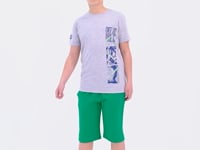 Gray Melange Print Detailed O Neck Standard Fit Boys' T-Shirt - 11104
