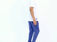 White Neck Detailed Printed Standard Cut Polo Collar Men's T-Shirt - 88241