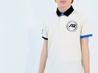 Ecru Multicolored Logo Embroidered Standard Fit Polo Collar Boys' T-Shirt - 11138