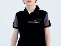 Black Color Blocked Shoulder Trim Detailed Standard Pattern Boys T-Shirt - 11155