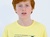 Yellow Print Detailed O Collar Standard Fit Boys T-Shirt - 11145